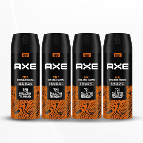 Axe Recharge Long Lasting Deodorant Bodyspray For Men 150 ml, Pack of 4