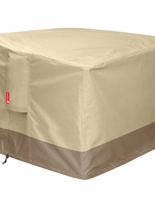 SheeChung Gas Fire Pit Cover Square - 600D Heavy Duty Patio Outdoor Fire Pit Table Cover with PVC Coating,100% Waterproof,Air Vents,Fits for 29/30/31/32 inch Fire Pit/Table Cover (32 inchL x 32 inchW x 24 inchH)