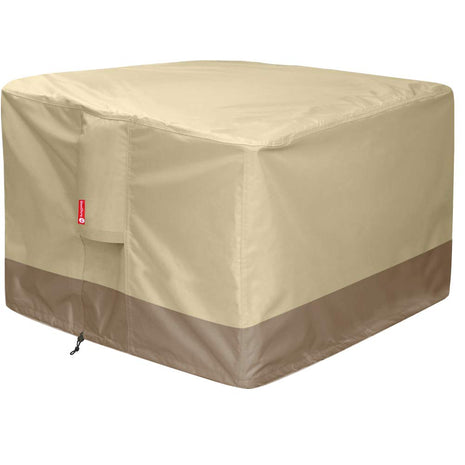 SheeChung Gas Fire Pit Cover Square - 600D Heavy Duty Patio Outdoor Fire Pit Table Cover with PVC Coating,100% Waterproof,Air Vents,Fits for 29/30/31/32 inch Fire Pit/Table Cover (32 inchL x 32 inchW x 24 inchH)