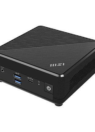 MSI Cubi N ADL Barebone Mini PC: Intel Pentium N200, Intel UHD, WiFi, Dual Display, Type C: Black ADL S-054BUS