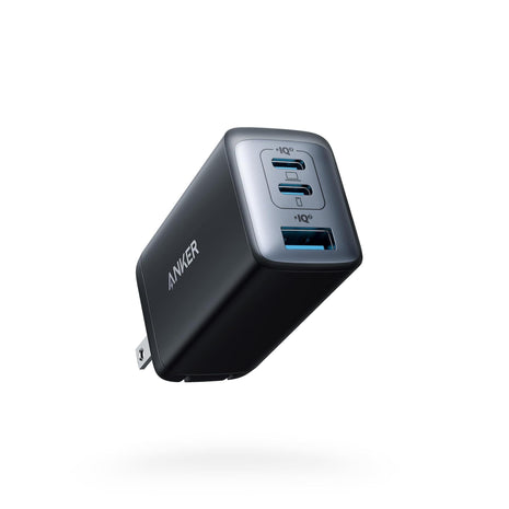 Anker USB C Charger(Nano II 65W), PPS 3-Port Fast Compact Foldable Wall Charger for MacBook Pro/Air, iPad Pro, Galaxy S20, Dell XPS 13, Note 20/10+, iPhone 16/16 Pro, Steam Deck, and More