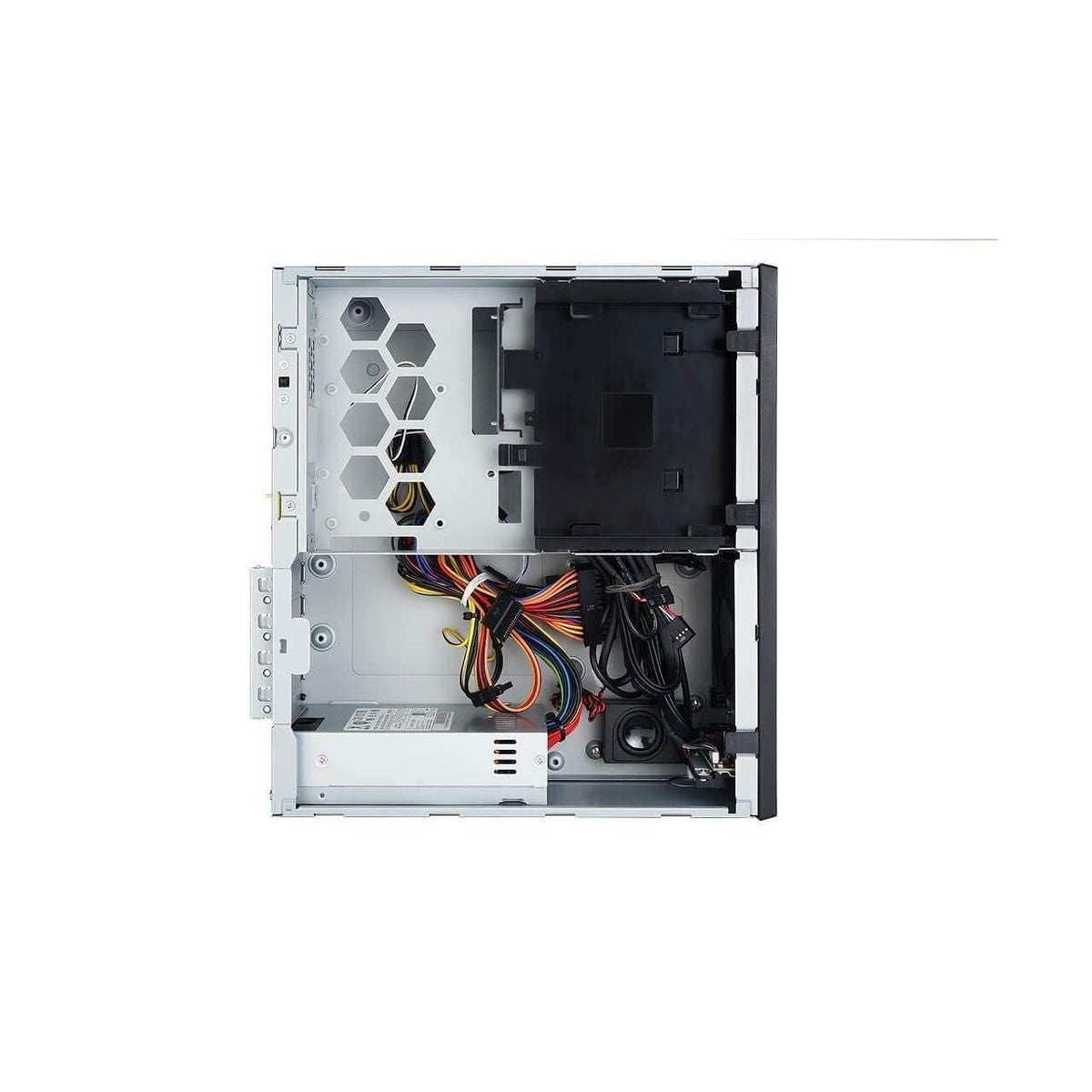 IN WIN Win CJ712.AU265TB3 Black Micro ATX Mini Tower Computer Case 8L Small Form Factor with 265W Power Supply