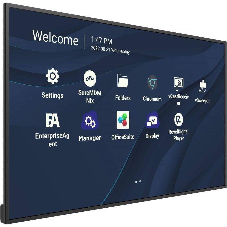 ViewSonic CDE9830 98" 4K UHD Wireless Presentation Display 24/7 Commercial Display with Portrait Landscape, USB C, Wifi/BT Slot, RJ45 and RS232