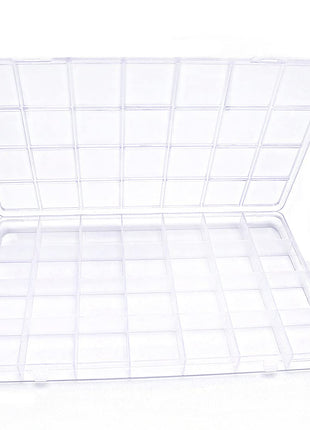 IOOLEEM 28 Grids Plastic Bead Organizer Box, Organizer Container Storage Box, Dividers for bead arts and crafts.