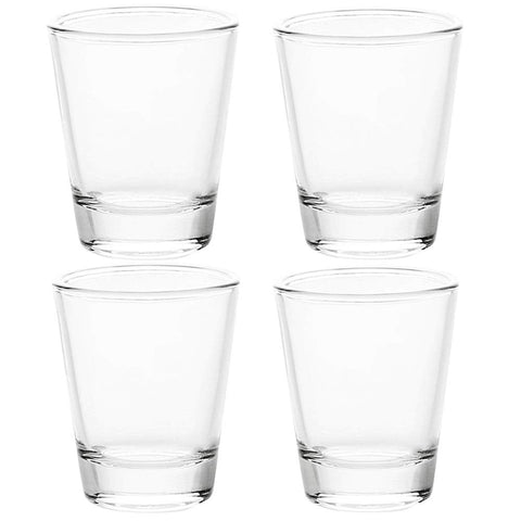 BCnmviku 1.5 oz Shot Glasses Sets with Heavy Base, Clear Shot Glass (4 Pack)