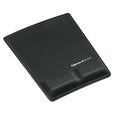 Fellowes Mouse Pad/Wrist Support with Mircoban Protection, Black (9181201)