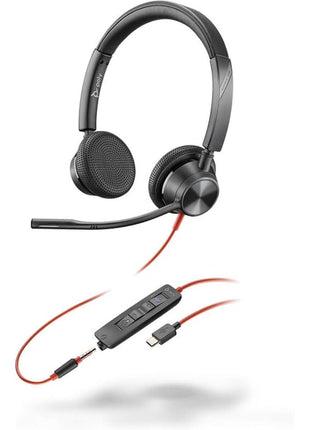 POLY Headset Blackwire C3325-M Stereo USB-C/A & 3.5mm Teams
