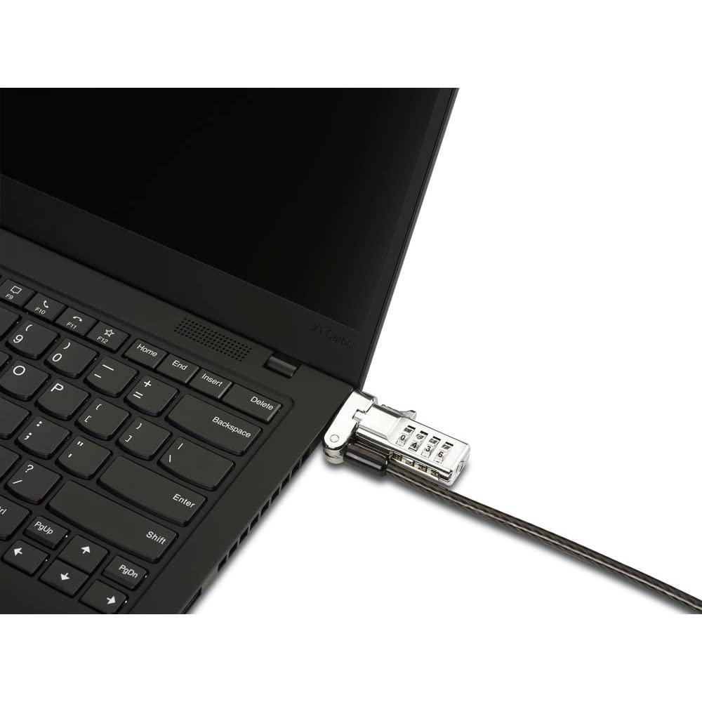 Kensington Universal 3-in-1 Combination Laptop Lock, Computer Security Locking Cable - Resettable Version (K62316WW), Black
