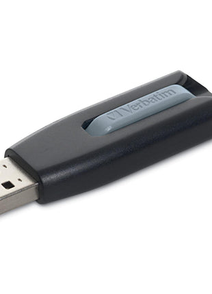 VER49189 - Verbatim 128GB Store n Go V3 USB 3.0 Flash Drive - Gray