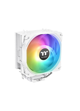 Thermaltake UX200 SE White 5V Motherboard ARGB Sync 16.8 Million Colors 15 Addressable LED Intel/AM5/AMD (LGA 1851/1700) Universal Socket Hydraulic Bearing 170W CPU Cooler CL-P116-AL12SW-A