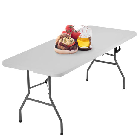 BestOffice 6FT Picnic Table Folding, Camping, Plastifor Party Event,White