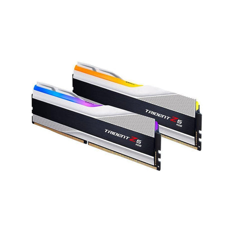 G.SKILL Trident Z5 RGB Series DDR5 RAM (Intel XMP 3.0 & AMD EXPO) 32GB (2x16GB) 6000MT/s CL36-36-36-96 1.35V Desktop Computer Memory U-DIMM - Metallic Silver (F5-6000J3636F16GX2-TZ5RS)