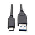Tripp Lite USB C to USB A Cable, USB 3.1 Gen 1, Male to Male, Black, 6-ft. (U428-006)