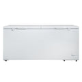 Hamilton Beach HBFRF2129 21 cu ft Double Door LID Garage-Ready Chest Freezer-White, Vinyl-Coated Baskets, Space-Saving Flat Back, Stay-Open, Front-Access Drain, for Storage, Hunting, Large Family