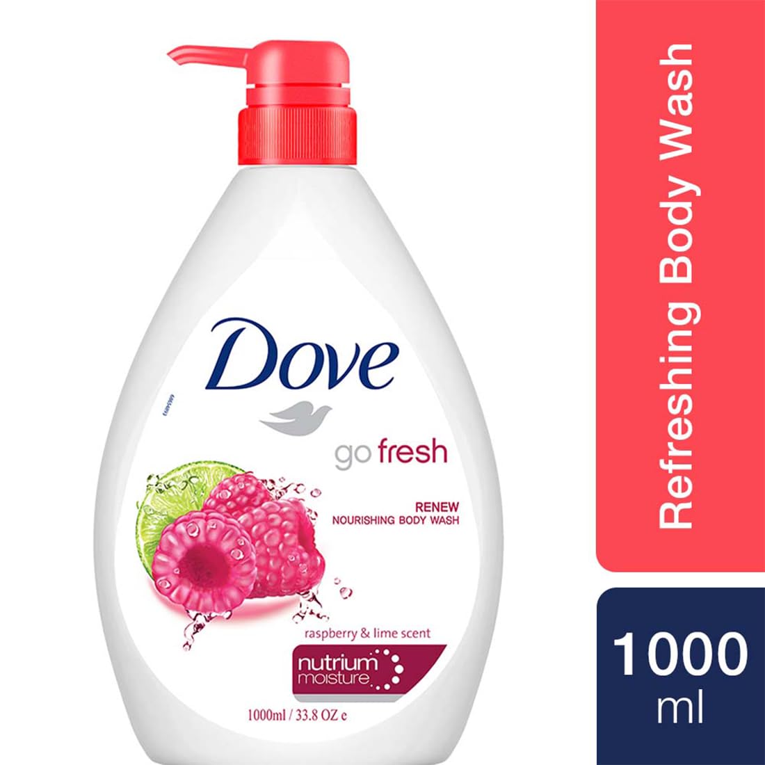 Dove Body Wash 1L (Raspberry & Lime)