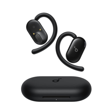 Soundcore V20i by Anker Open Ear Earbuds, Open Ear Headphones True Wireless | Adjustable Hooks, Ultra-Comfort, Snug Fit, Power Sound, Clear Calls, IP55, 36H Playtime, Bluetooth 5.4, Multipoint Connection