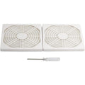 Pano-Mounts 12MFDF2PACKW 120 mm Computer Cooling Fan with Dust Filter Grill 4.92 in. PVC Mesh Filter Guard 3-in-1 Fan Dust Proof Cover White