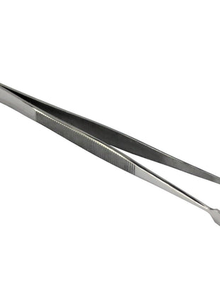 HTS 170C0 4.75 inch Curved Stainless Steel Stamp Tweezers