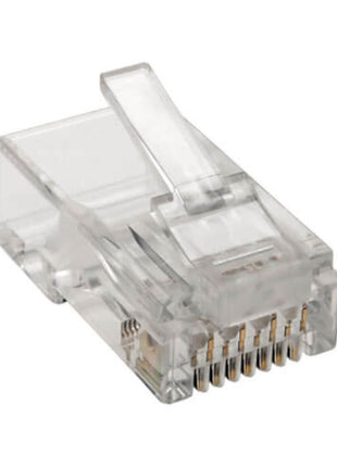 TRIPP LITE 100 Pack Cat6 RJ45 Modular Connector Plug Solid/Stranded RND (N230-100)