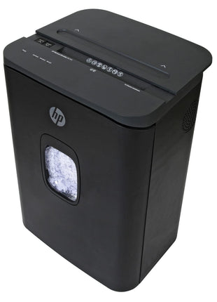 HP - Paper Shredder Micro Cut, 16-Sheet Manual Feed, Shreds Credit Cards & Staples, Heavy Duty Paper Shredder for Home Use with 7.4 Gallon Basket