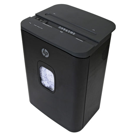 HP - Paper Shredder Micro Cut, 16-Sheet Manual Feed, Shreds Credit Cards & Staples, Heavy Duty Paper Shredder for Home Use with 7.4 Gallon Basket