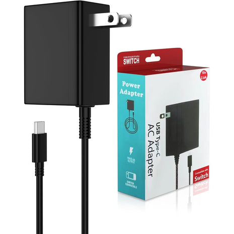 Jeunesse Charger Compatible with Nintendo Switch,45W Ac Adapter for Lite,OLED,Dock,Supports TV Mode,Portable Travel Charger with 5.5FT Cable USB C