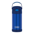THERMOS FUNTAINER 12 Ounce Stainless Steel Vacuum Insulated Kids Straw Bottle, Blue