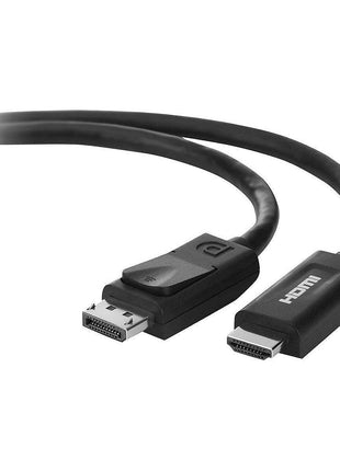 Belkin F2CD001B06-E DisplayPort-Male to HDMI-Male Cable (6 Feet, Black)