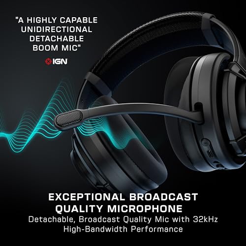 Turtle Beach Atlas Air Wireless Open Back PC Gaming Headset - PC, PS5, PS4, Mobile - 24-bit High-Fidelity Audio, Broadcast Grade Mic, Bluetooth, Floating Earcup, Memory Foam Cushions, 50-Hr Battery
