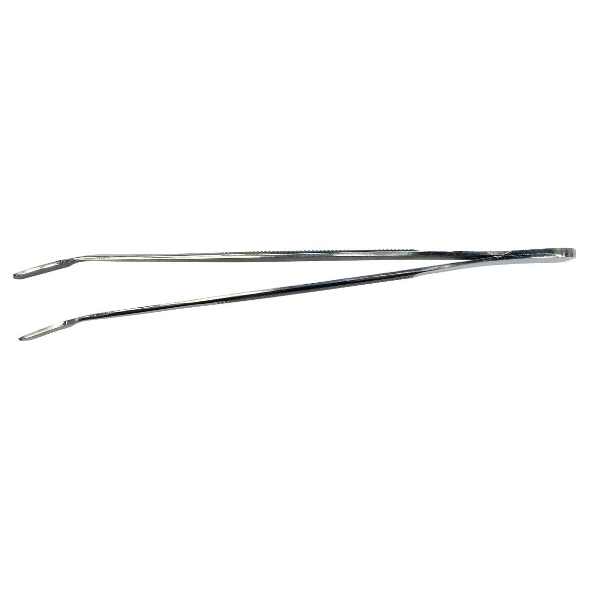 HTS 170C0 4.75" Curved Stainless Steel Stamp Tweezers