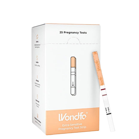Wondfo Early Result Pregnancy Test Strips - Get Results 6 Days Sooner Than Missed Period-Sensitive and high-Accuracy HCG Testing Kit at 10 MIU/ml Cut-Off -[25 Packs]