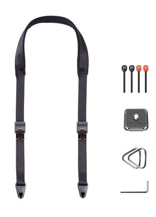 PGYTECH 1.8 inch Wide Camera Shoulder Strap with Quick Release Plate Wide Camera Neck Straps Long for Photographers Adjustable for DSLR SLR (Night Black)