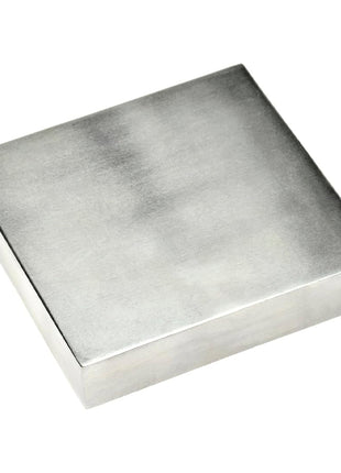 SE 2-in-1 Bench and Dapping Block for Metalworking - 4x4x3/4 Inch Carbon Steel - JT34444DB