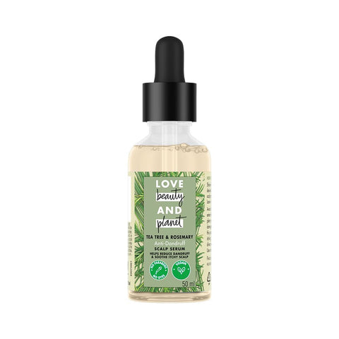 Love Beauty & Planet Tea Tree & Rosemary scalp serum |Anti dandruff, 50ml