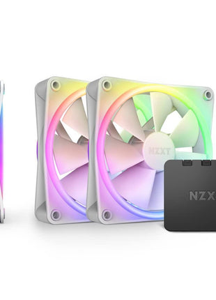 F120RGB Duo - 120mm Dual-Sided RGB Fan - Triple Pack (White) w/RGB Controller
