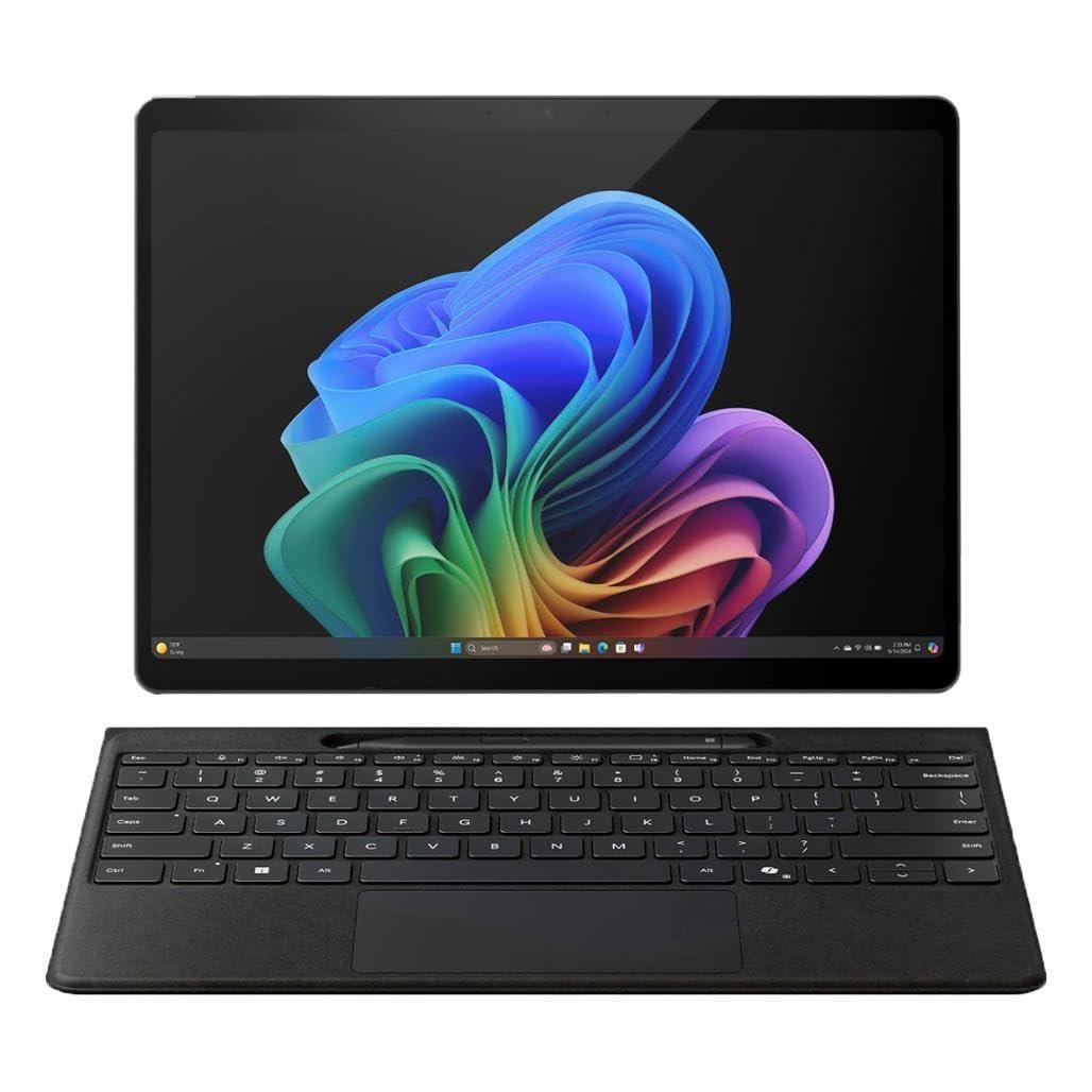 Microsoft Surface Pro 2-in-1 Laptop/Tablet (2024), 13" OLED Touchscreen Display, 16GB RAM, 512GB Storage | Windows 11 Copilot+ PC, Snapdragon X Elite (12 Core), Black