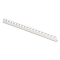 Fellowes - 0.38 in - 55 sheets - white - 100 pcs. plastic binding comb