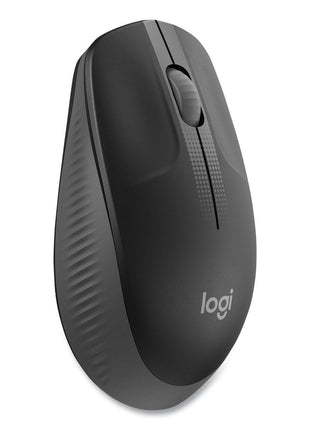 Logitech Wireless Mouse M190 - Full Size Ambidextrous Curve Design, 18-Month Battery with Power Saving Mode, Precise Cursor Control & Scrolling, Wide Scroll Wheel, Thumb Grips (Charcoal)
