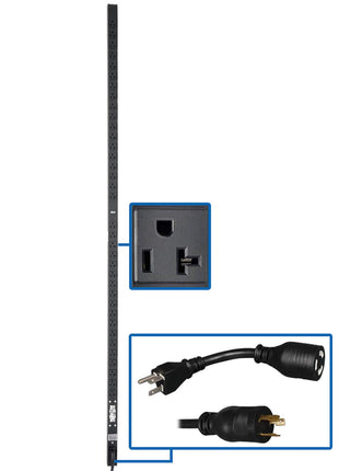 Tripp Lite PDU Basic 36 5-15/20R L5-20P 5-20P Adapter 1.9kW 15ft Cord 72in (PDUV20-72)