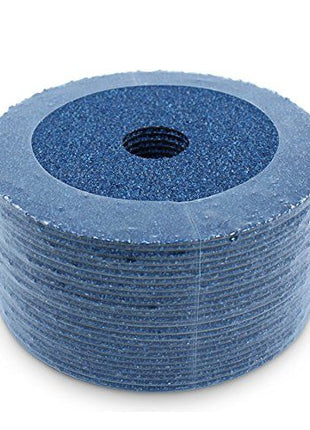 Zirconia Resin Fiber Sanding and Grinding Discs, 4.5" x 7/8", 36 Grit - 25 Pack