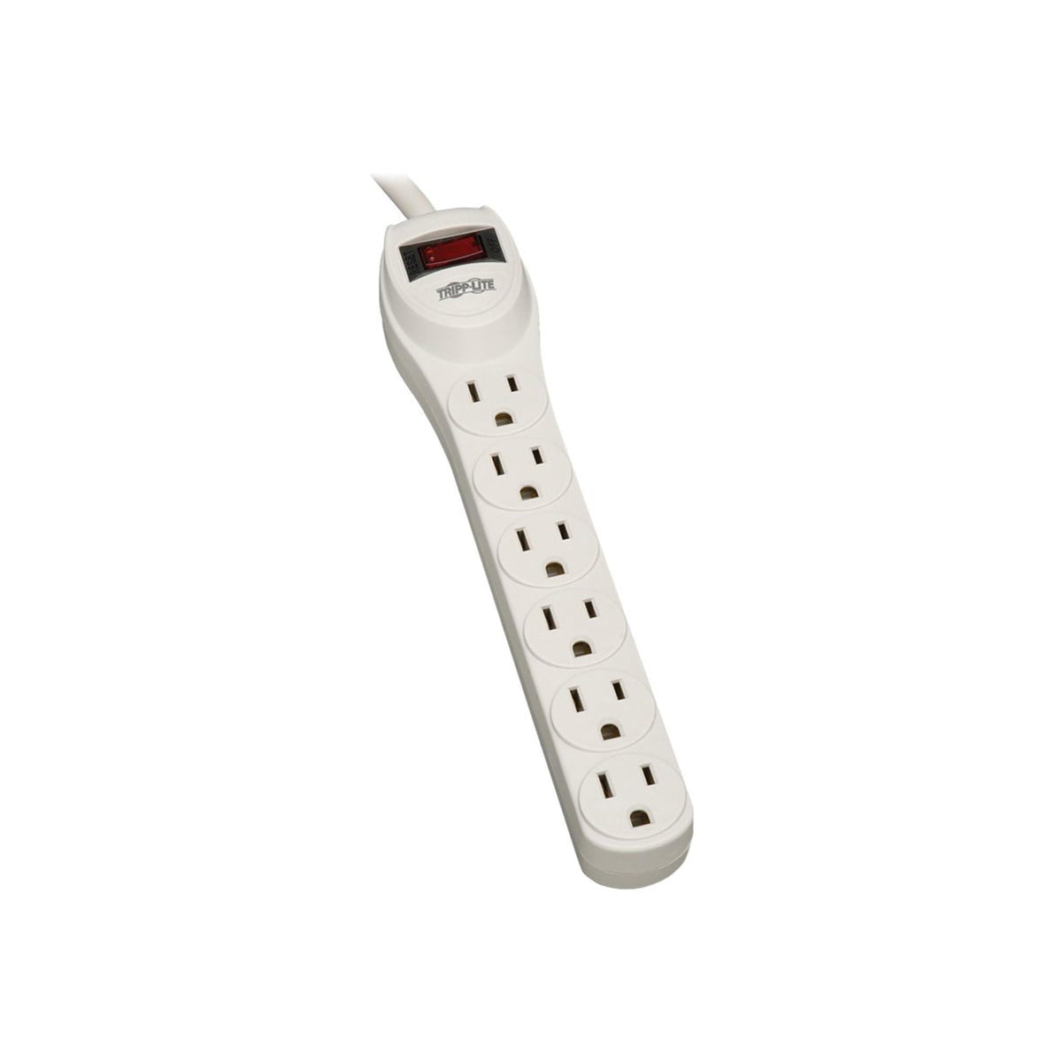 Tripp-Lite TLP602 Protect It 6-Outlet Home Computer Surge Protector, 2' Cord, 180 Joules