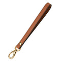 Allzedream Wristlet Strap Genuine Leather Replacement Clutch Purse Key Wrist Lanyard (Brown)
