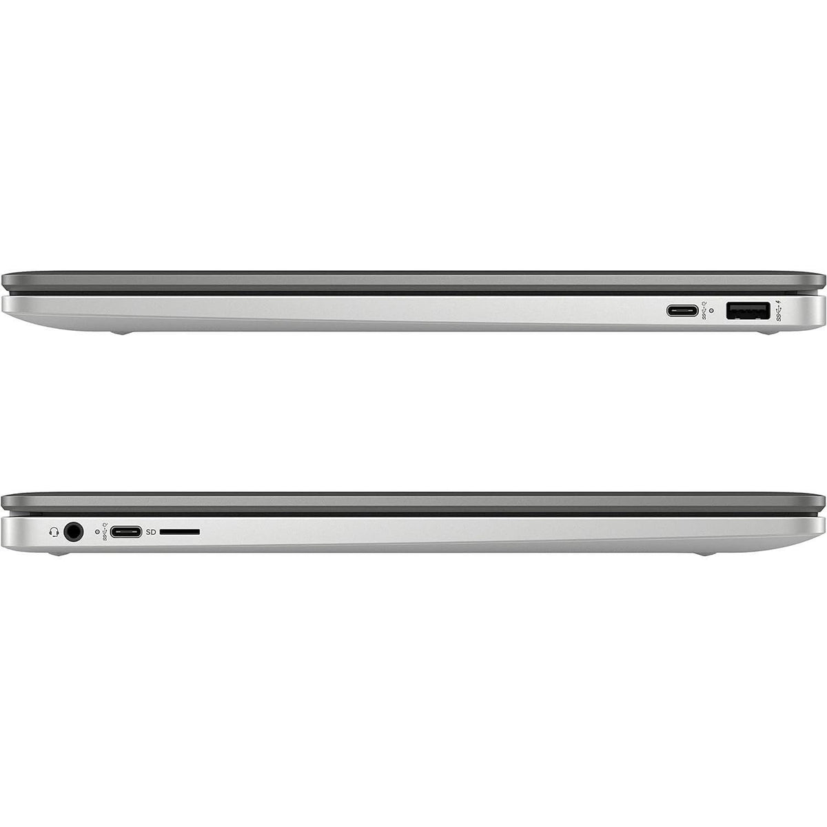 HP 15.6 HD Premium Chromebook, Intel Celeron N Processor 3.7GHz Turbo Speed, 8GB Ram, 64GB SSD, Ultra-Fast WiFi Up to 1700 Mbps, Chrome OS, Arctic Sliver