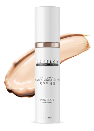 DRMTLGY Anti-Aging Tinted Moisturizer SPF 46 - Sheer Face Sunscreen & Lightweight Makeup with Broad Spectrum UV Protection ??Hydrating Skin Care & Face Moisturizer - 1.7 oz