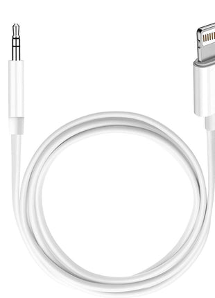 (Apple MFi Certified) iPhone AUX Cord,Lightning to 1/8 Inch Audio Cable,3.3ft, Headphone Jack Adapter Male Aux Stereo Audio Cable Compatible for iPhone 14/13/12/11/XR/X/8/7 (White)
