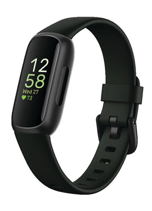 Fitbit Inspire 3 Health &-Fitness-Tracker with Stress Management, Workout Intensity, Sleep Tracking, 24/7 Heart Rate and more, Midnight Zen/Black One Size (S & L Bands Included)