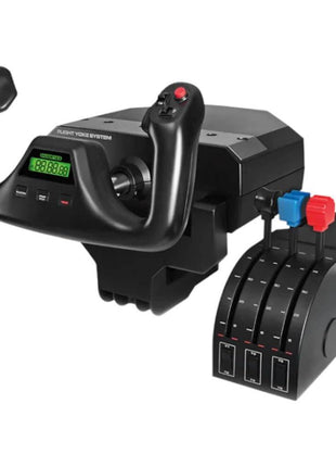 Logitech G PRO Flight Yoke System, Professional Simulation Yoke and Throttle Quadrant, 3 Modes, 75 Programmable Controls, Configurable Throttle Knobs, Steel Shaft, USB, PC - Black
