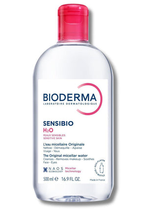 Bioderma - Sensibio - H2O Micellar Water - Makeup Remover Cleanser - Face Cleanser for Sensitive Skin
