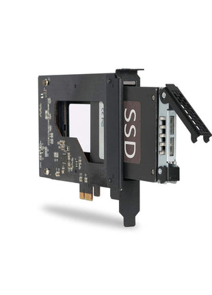 ICY DOCK 2.5 inch SATA SSD Removable Hard Drive Bay Adapter for PCIe Expansion Card Slot | ExpressSlot MB839SP-B