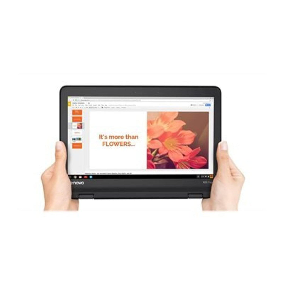 Lenovo 11.6" 300e Chromebook Touchscreen LCD 2 in 1- MediaTek M8173C Quad-core 2.1GHz 4GB LPDDR3 32GB Flash Memory Chrome OS Model 81H00000US (Renewed)